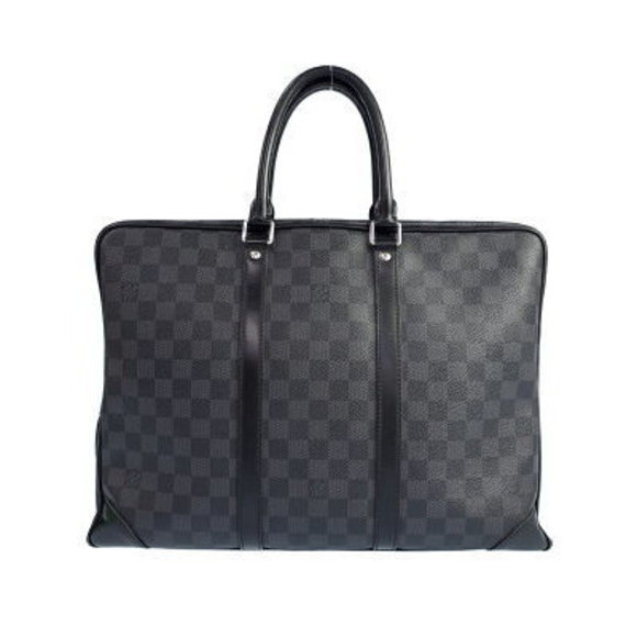 Louis Vuitton Damier Graphite Black Porte Document Voyage Business Bag - Picture 1 of 8
